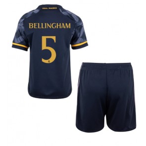 Real Madrid Jude Bellingham #5 Replica Away Stadium Kit for Kids 2023-24 Short Sleeve (+ pants)